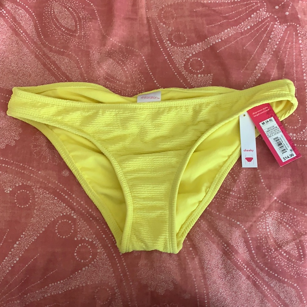 cheeky yellow bikini bottoms